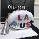 Chanel evening bag Embroidered Lambskin & Gold-Tone Metal AS0204 white JH03107vj67