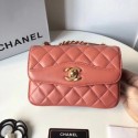 chanel original lambskin flap bag 57029 pink JH04381GJ97