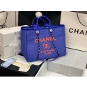 Chanel Original large shopping bag 66941 blue JH01746Fs54