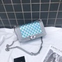 Chanel Small BOY CHANEL Handbag A67086 blue JH03747qL41