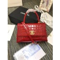 Fake Best Chanel flap bag with top handle A93737 red JH03282zZ68
