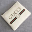 Gucci Print leather medium portfolio 500981 white JH00832nw20