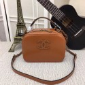High Imitation Chanel Calfskin & Gold-Tone Metal bag A81332 brown JH03195mt35