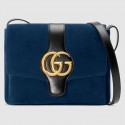 High Quality Imitation Gucci Arli medium shoulder bag 550126 Dark blue JH00345YP94