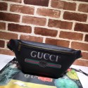 Imitation Gucci GG Coco waist pack 493869 black original leather JH00978yF79