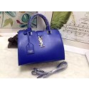 Knockoff Yves Saint Laurent Fringed Cabas Chyc Bag Y3359 Blue JH08347ll66