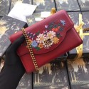 Replica AAAAA Gucci GG Marmont matelasse mini bag 499314 red JH00817Sy67
