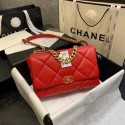 Replica chanel 19 large flap bag AS1161 red JH01892pb70