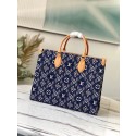Replica Louis Vuitton SINCE 1854 Onthego medium tote bag M57396 blue JH00231vX33