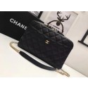Replica Newest Chanel Flap Tote Bag 6599 black JH04766Ha32