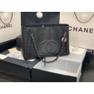 Chanel Original Leather Shopping Bag AS8473 black JH01749wk65