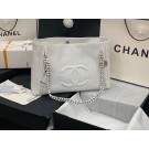Replica Chanel Original Leather Shopping Bag AS8473 white JH01750ap60