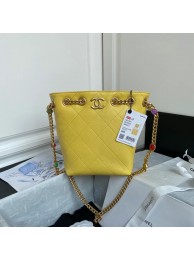 Best Replica Chanel Lambskin bucket bag AS2381 yellow JH01810Jc15
