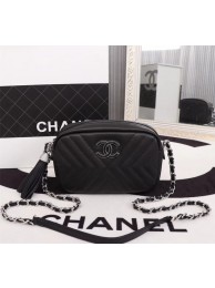 Chanel Calfskin Camera Case bag A57617 black JH04008JC57