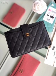 Chanel classic pouch Grained Calfskin & Gold-Tone Metal A81902 black JH03214dC47