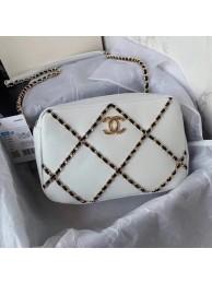 Chanel cross-body bag AS2384 White & black JH01856jI43