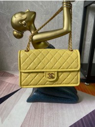 Chanel flap bag Grained Calfskin AS2358 yellow JH01815jX53