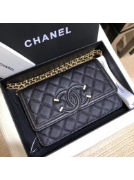 Chanel Flap Original Caviar Leather mini Shoulder Bag 5699 black JH04130nR86