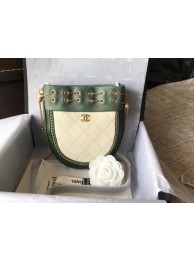 Chanel Flap Original Sheepskin leather cross-body bag 55698 green JH04043Th34