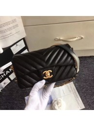 Chanel Flap Original Sheepskin Leather cross-body bag mini cf1116 black JH04056lp62