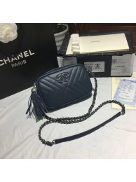 Chanel Flap Original Sheepskin Leather mini Shoulder Bag 5700 blue JH04126Kn56