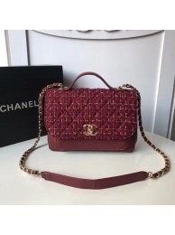 Chanel Flap Shoulder Bag Original Leather A55814 Burgundy JH03490Qc12