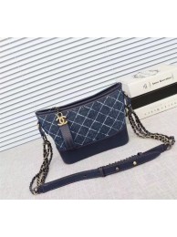 Chanel Gabrielle Denim Shoulder Bag 93481 blue JH04100Hu22