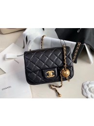 Chanel MINI Flap Bag Original Sheepskin Leather AS1786 black JH02413KD63