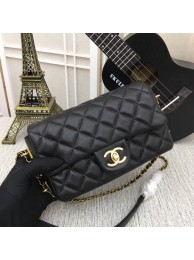 Chanel mini Sheepskin Leather cross-body bag 5698 black JH03996Nu37