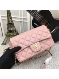 Chanel mini Sheepskin Leather cross-body bag 5698 pink JH03997iZ32