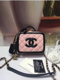 Chanel mini Vanity Case Original A93342 pink JH03588Zz83