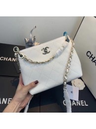 Chanel Small Calfskin hobo bag AS1461 white JH02346Mo27