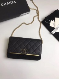 Chanel Wallet on Chain Original A70641 black JH03575rj41