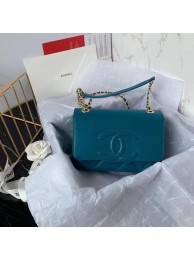 Copy AAAAA Chanel flap bag AS8830 blue JH01785YD64
