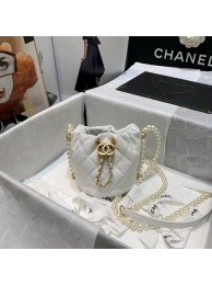 Copy Chanel mini drawstring bag AS2529 white JH01835rY88