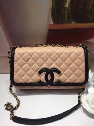 Copy CHANEL Original Clutch with Chain A85533 light pink JH03644Vo75