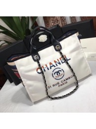 Copy Chanel Shopping Bag 66941 White JH03796Of26