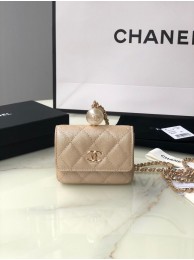 Designer Chanel flap coin purse with chain AP2119 gold JH01774Iz48