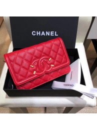 Fake Chanel Flap Original Caviar Leather mini Shoulder Bag 5699 red JH04129ET36