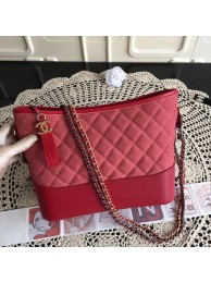 Fake Chanel Gabrielle Nubuck leather Shoulder Bag 1010A rose JH04107SY47