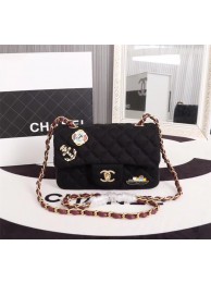 Fake Chanel Mini Flap Bag A1116 black JH03703gE29
