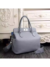 High Imitation 2016 hermes original leather toolbox handbag 3069 light blue JH01655mt35