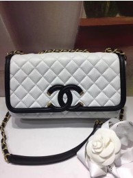 Imitation CHANEL Original Clutch with Chain A85533 white JH03642Rd46