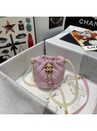 Imitation Designer Chanel mini drawstring bag AS2529 Light Pink JH01834Ss68