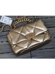 Imitation Hot Chanel 19 flap bag AS1160 gold JH01843Rl62