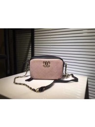Imitation Hot Chanel Calf leather Shoulder Bag 56987 pink with red JH04203Rl62