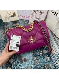 Luxury Chanel 19 flap bag AS1160 AS1161 AS1162 purple JH01829ze26
