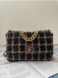 Luxury chanel 19 flap bag Tweed AS1160 AS1161 AS1162 black JH01830vA83