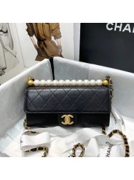 New Chanel flap bag AP1001 black JH02434DL25