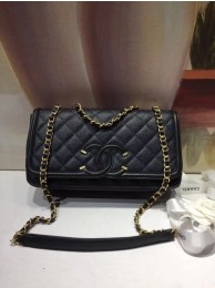 Replica CHANEL Clutch with Chain A85533 black JH03650Oh34